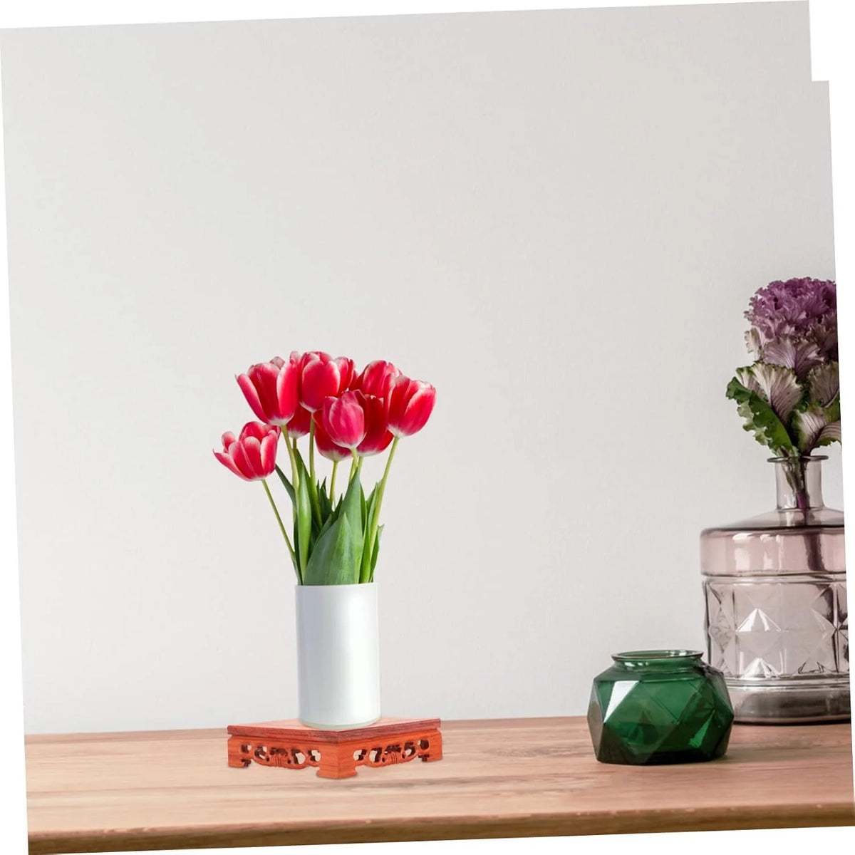 Wooden Display Stand - Round Riser Base for Vases and Decor – image 5