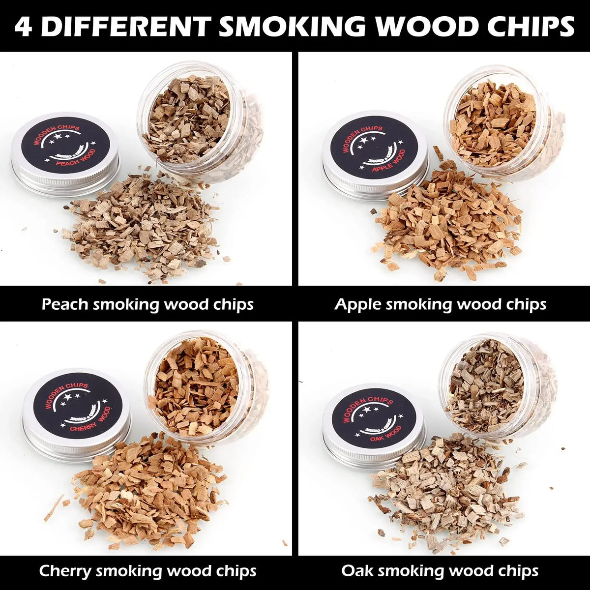 Cocktail Smoker Kit - Oak Whiskey Smoke Top with 4 Wood Chip Flavors – image 5