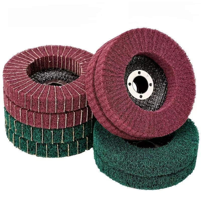 Non-Woven Flap Polishing Wheel for Welding Cleanup, Angle Grinder