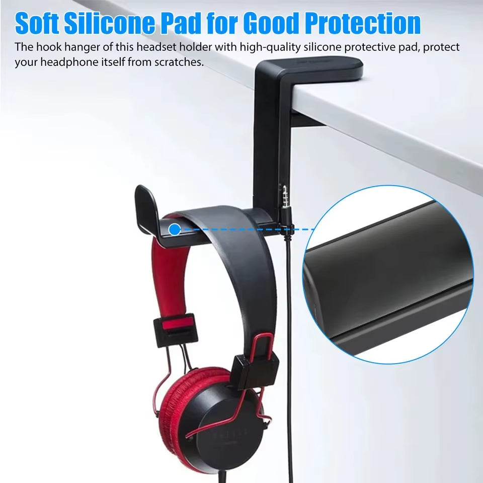 Headphone Stand Desk Clamp, 360 Rotating Hook – image 5