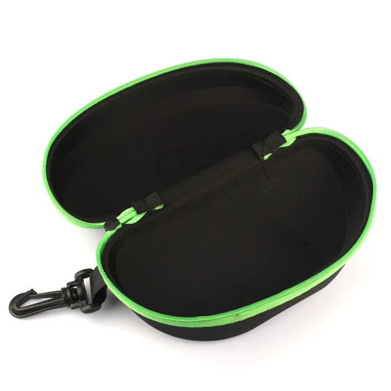 Sunglasses Case, Hard EVA Zipper Glasses Case in Black – image 4