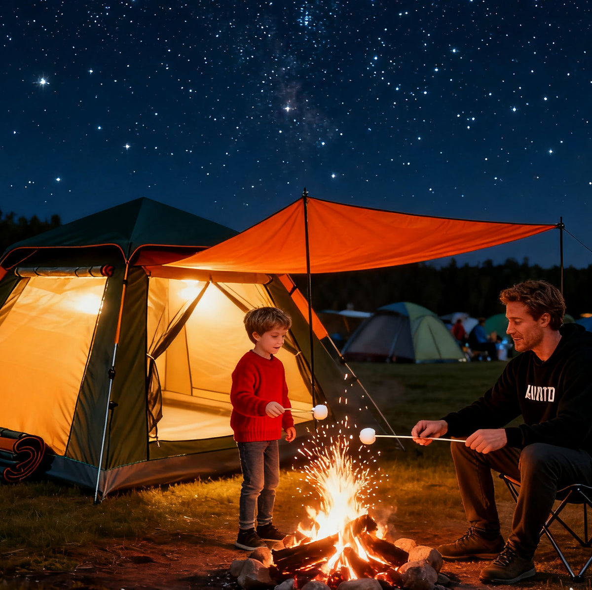 Instant Pop Up Tent 2-4 Person Waterproof Family Camping Tent – image 2