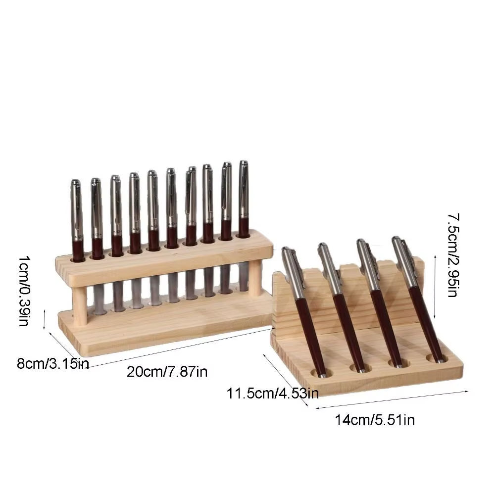 Wooden Pen Holder, Desk Organizer with Phone Slot – image 5