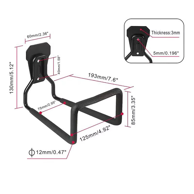 Wall-Mount Garden Hose Holder Bracket – image 5