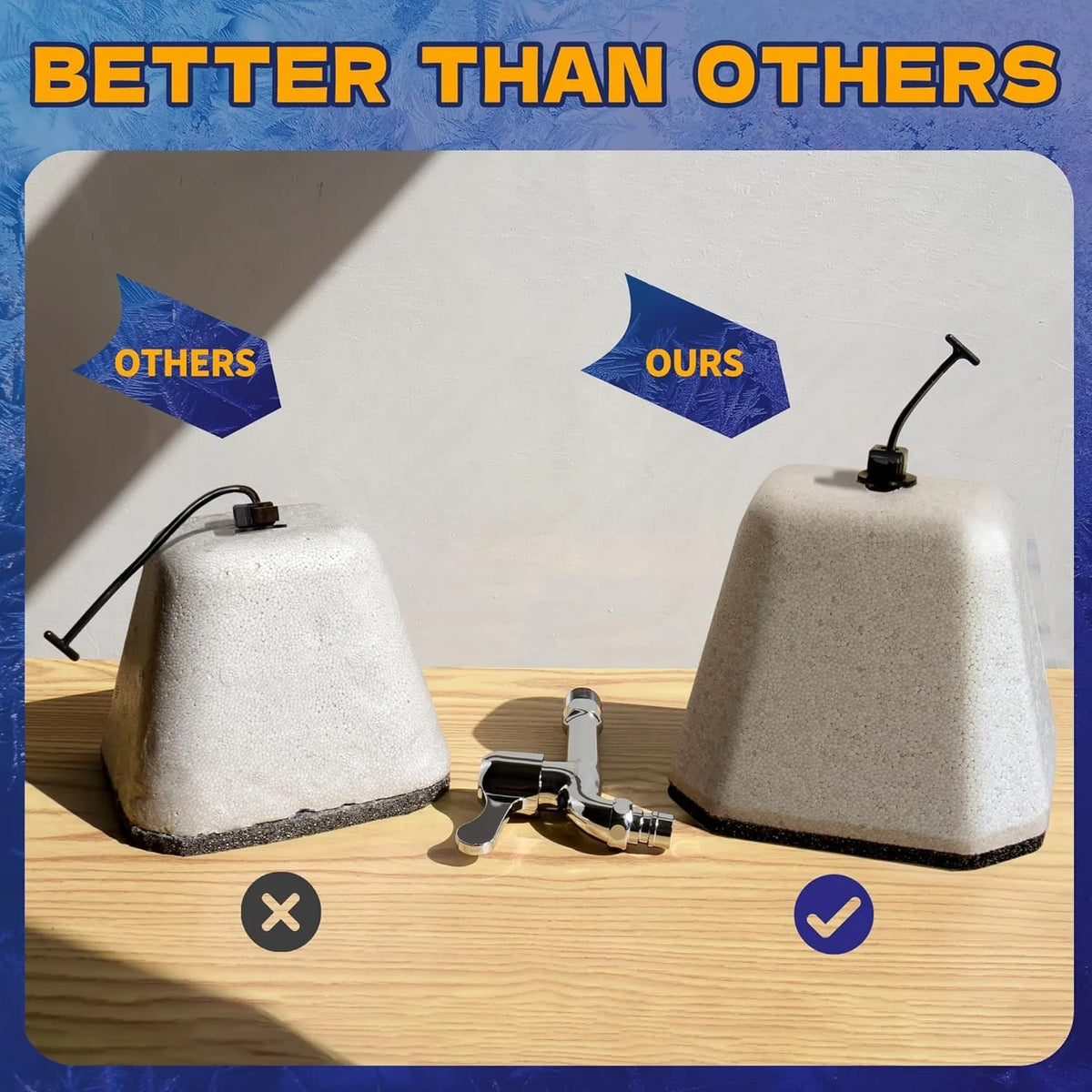 Outdoor Faucet Covers 2-Pack - Insulated Winter Spigot Protectors – image 2