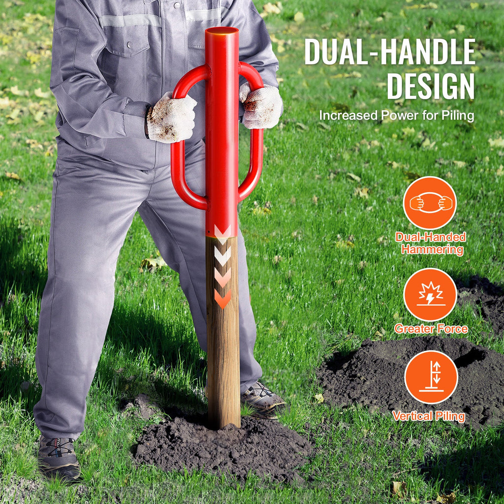 Heavy Duty T-Post Driver 22 lb with Handles, 4.1 in Opening – image 3