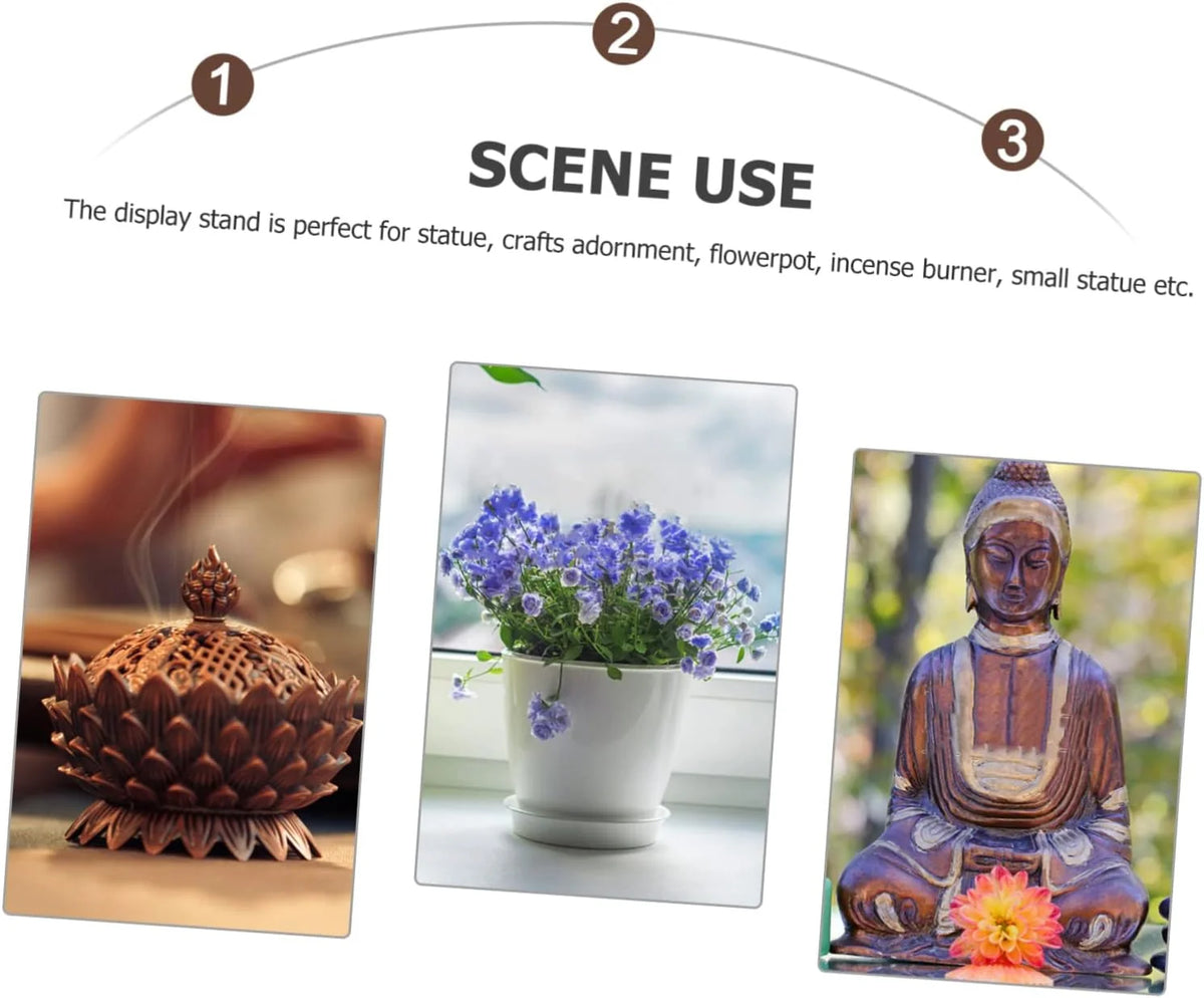 Wooden Display Stand - Round Riser Base for Vases and Decor – image 7