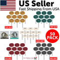 Rotary Tool Polishing Wheel Kit, 50 Pieces, 5 Grits