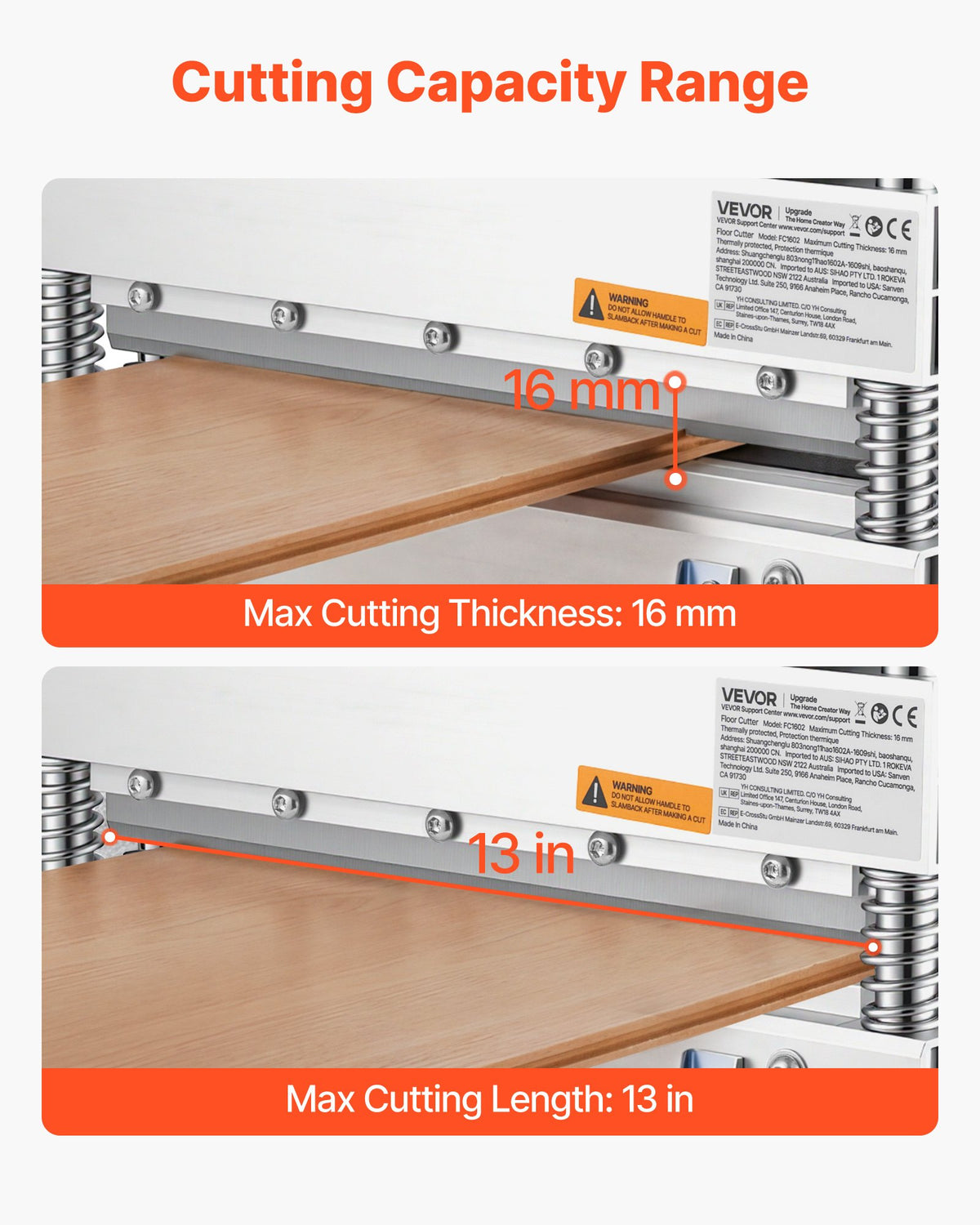 Vinyl Floor Cutter 13 in, Laminate and LVP Plank Cutter – image 2