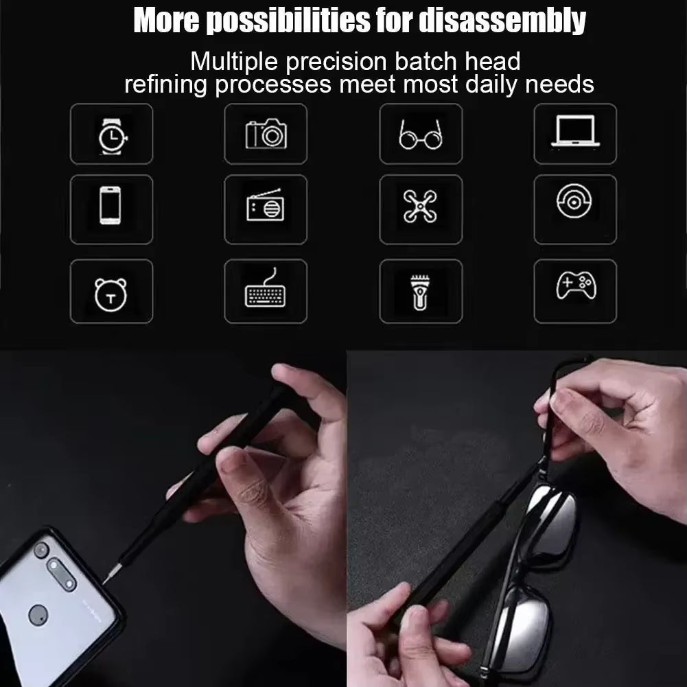 24-In-1 Precision Screwdriver Set - Mini Repair Kit for Phones, Laptops & Glasses