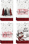Snowman Christmas Kitchen Towels, Set of 4, 18 x 26 in