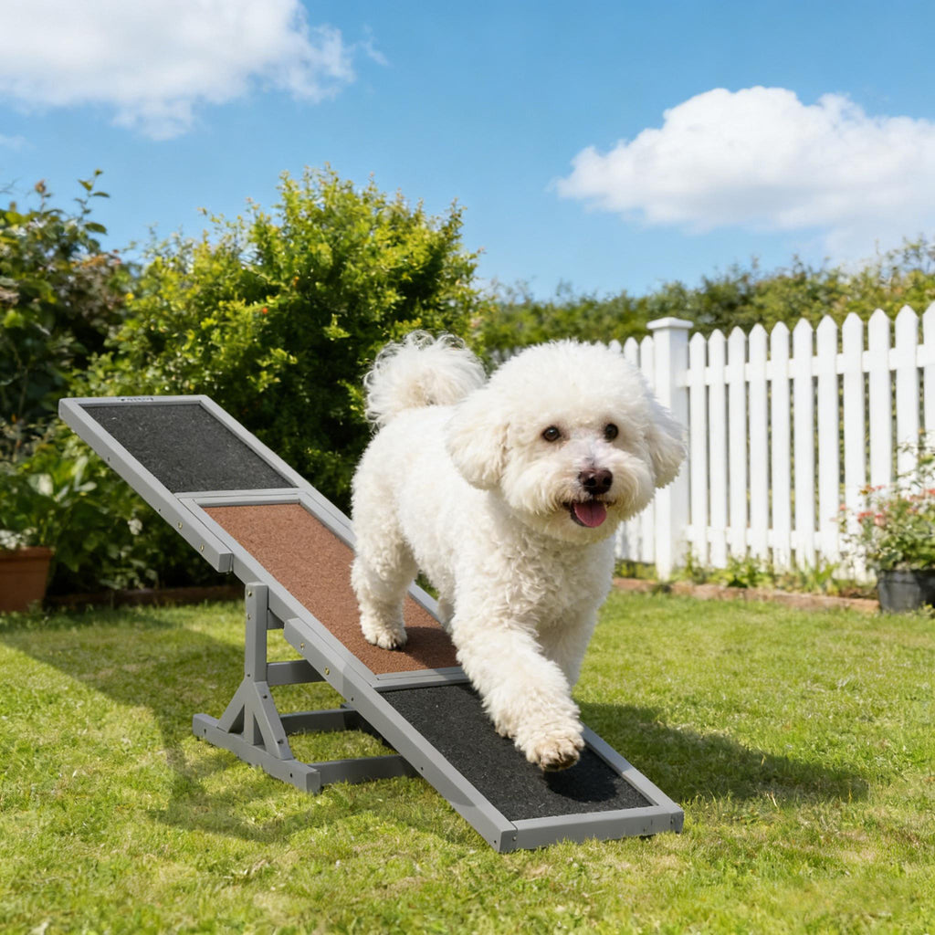 Wooden Dog Agility Seesaw 71 Inch Anti Slip