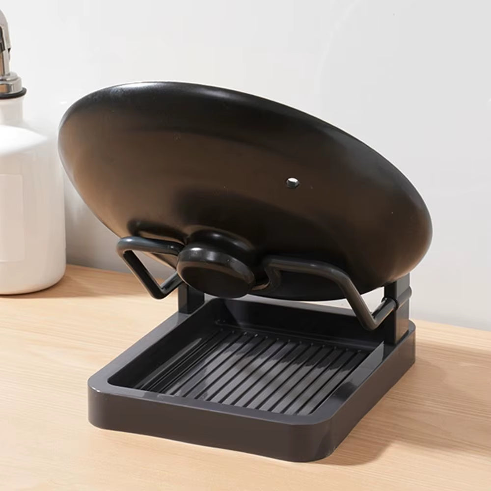 Pot Lid Organizer Rack - Wall-Mount No-Drill, Single/Double Layer – image 5
