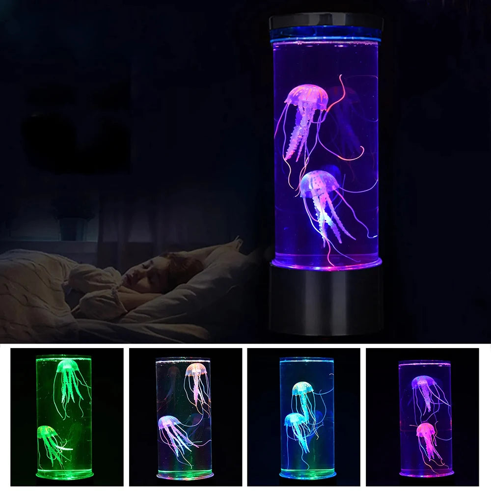 Color Changing Jellyfish Lamp - USB or Battery LED Mood Light