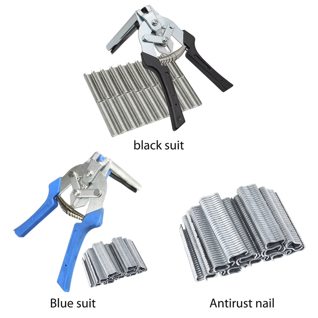 Farm Hog Ring Pliers with 600 M Clips for Wire Fencing and Cages – image 6