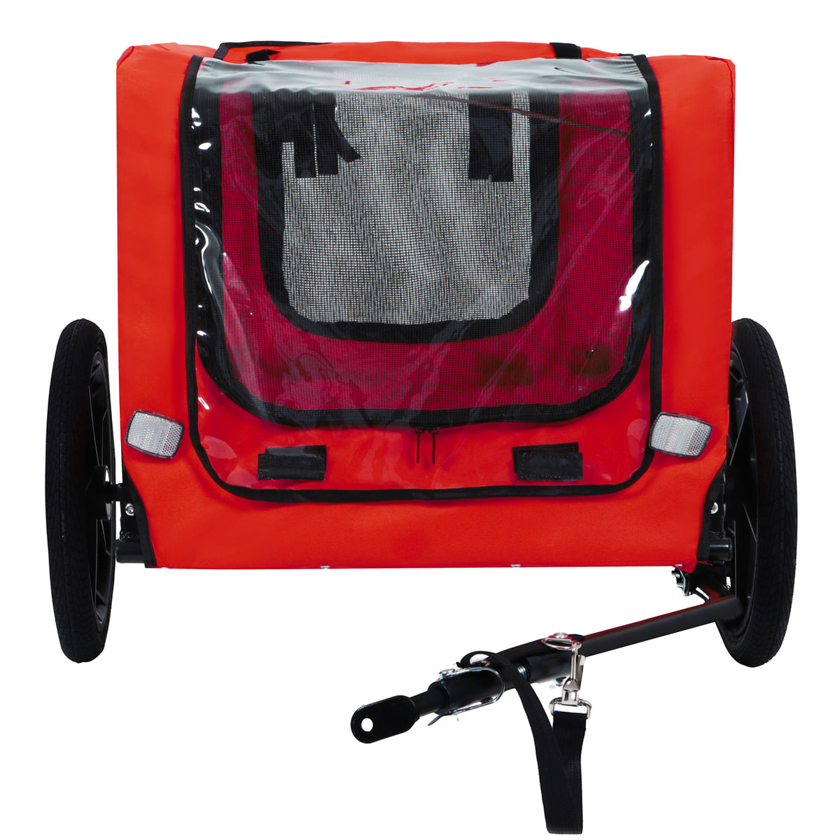 Folding Dog Bike Trailer for Small & Medium Dogs, Quick-Release Wheels – image 4