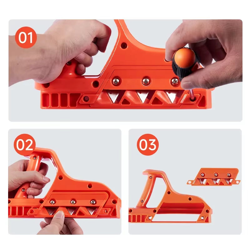 Drywall Edge Chamfer Plane - Plasterboard 45/60 Degree Hand Trimmer Tool