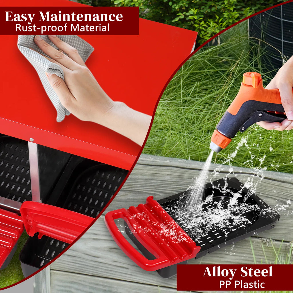 3 Compartment Roll Out Chicken Nesting Box with Plastic Baskets – image 9