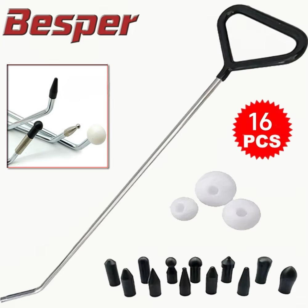 Paintless Dent Repair Push Rods 16 Pcs with Taper Heads for Hail Damage – image 2