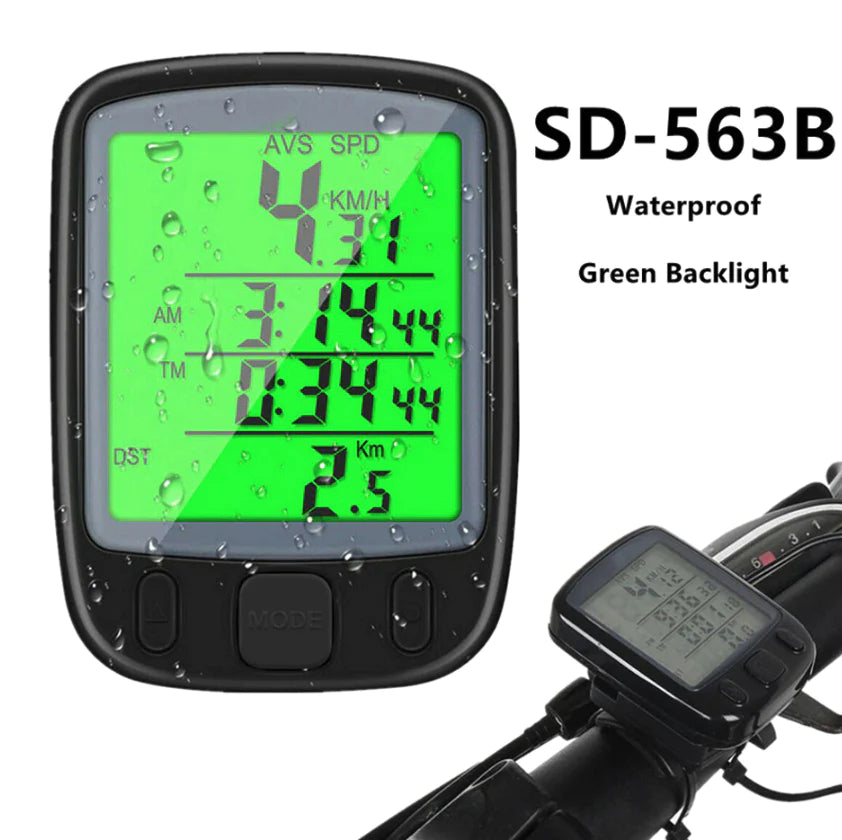 Bike Speedometer, Waterproof LCD Cycling Computer, Wired or Wireless – image 20