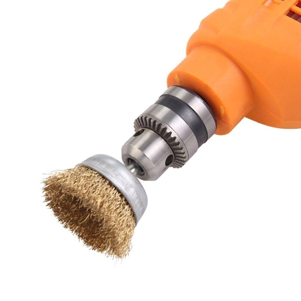 Wire Brush Wheel Set – 2 Pack of 3 Drill Cup Brushes – image 10