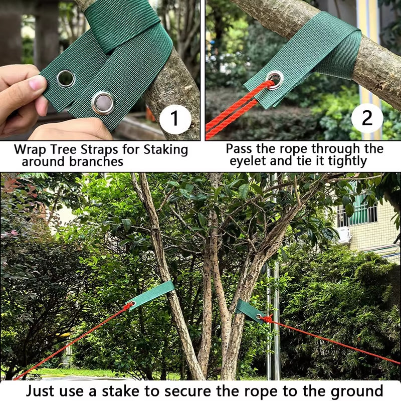 Landscaping Tree Staking Straps 6-Pack with Grommets for Saplings – image 7