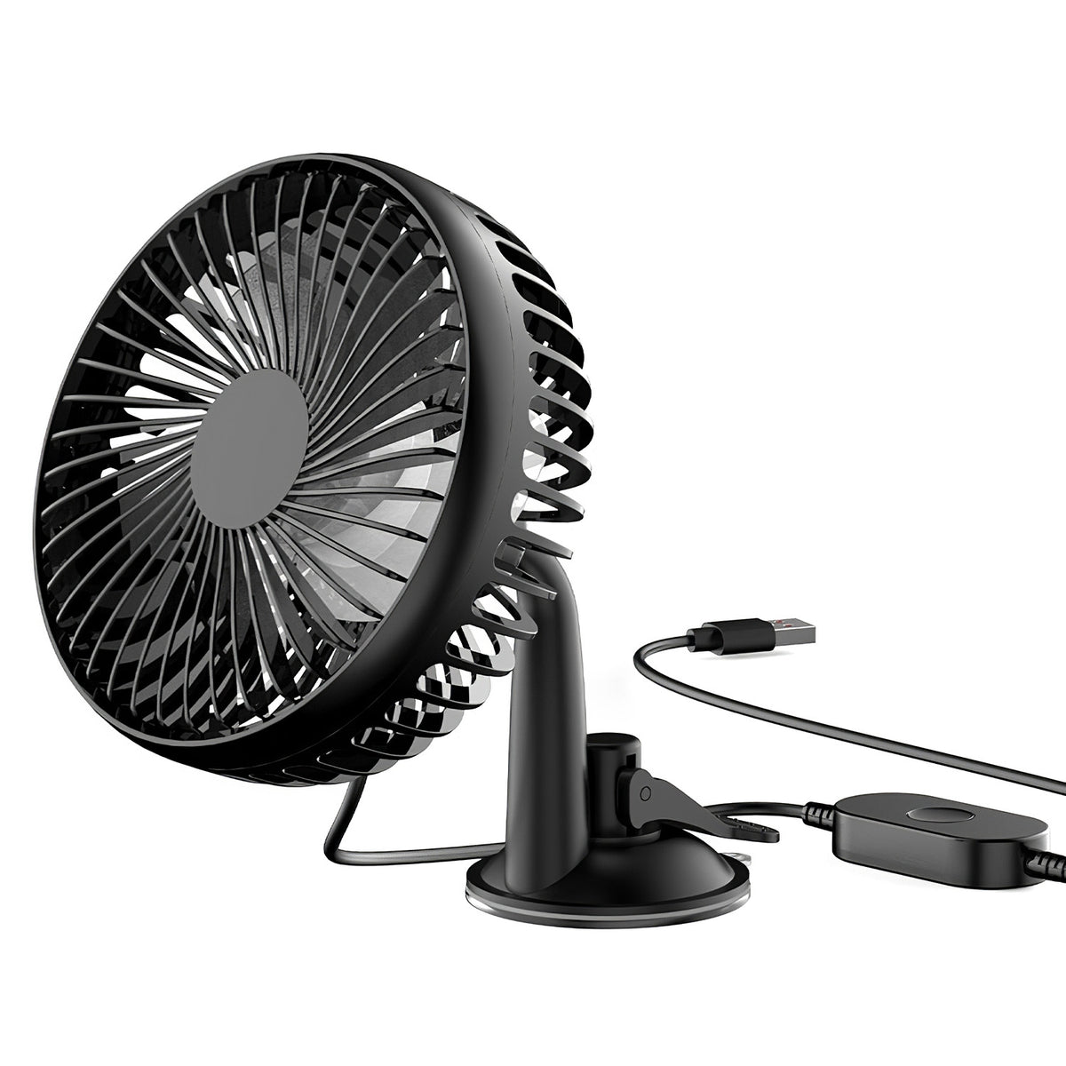 Car Fan – USB Backseat Clip Fan with 3 Speeds