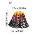 Resin Volcano Aquarium Ornament with Hiding Cave, Fish Tank Decor