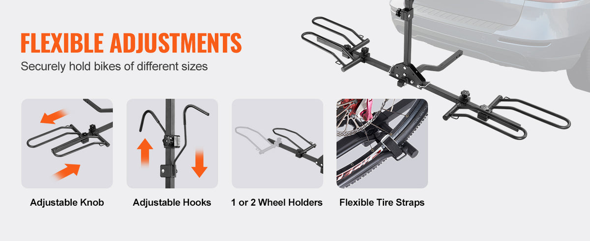 Hitch Bike Rack 2 Bike Platform Tilting 1.25 and 2 Inch – image 4